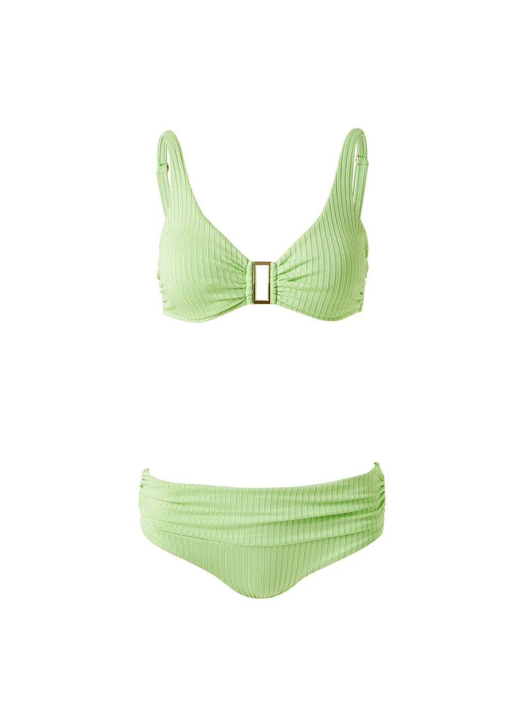 BIKINIS Bel Air Bügel Bikini Lime Ribbed